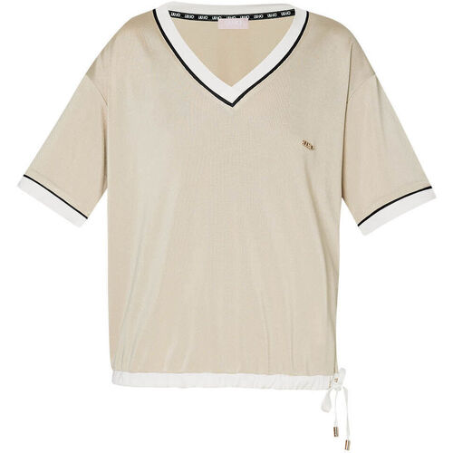 textil Mujer Tops y Camisetas Liu Jo Camiseta de piqué Beige