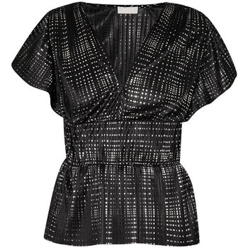 textil Mujer Tops / Blusas Liu Jo Blusa laminada con strass Negro