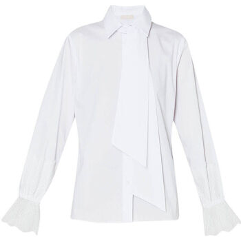 textil Mujer Camisas Liu Jo Camisa blanca con lazo Blanco
