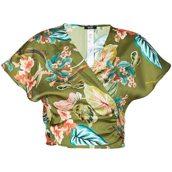 textil Mujer Camisas Liu Jo Camisa corta con estampado tropical Verde