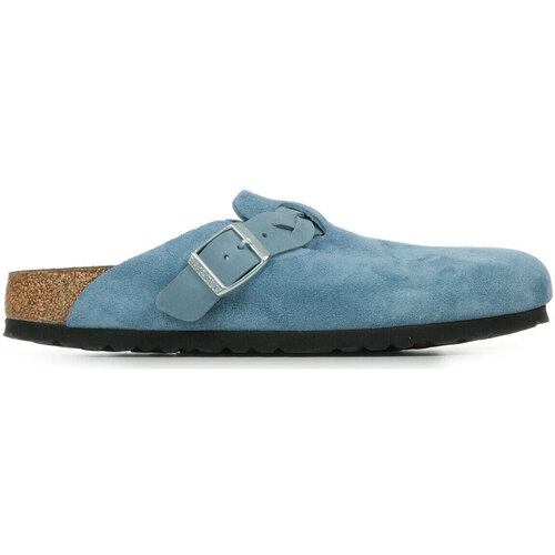 Zapatos Mujer Zuecos (Mules) Birkenstock Boston Braided Azul