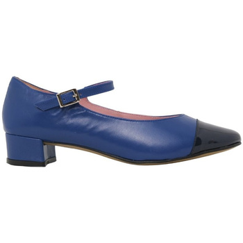Zapatos Mujer Bailarinas-manoletinas Escoolers ZAPATO DE TACON MARY JANE PUNTERA  JANE E2330 PIEL Azul
