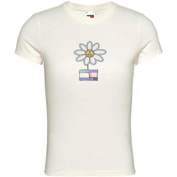 textil Mujer Tops y Camisetas Tommy Jeans DW0DW17816YBH Blanco