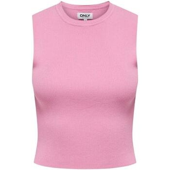 textil Tops y Camisetas Only 15255533-Begonia Pin Rosa