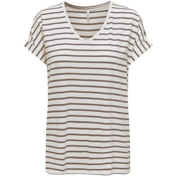 textil Mujer Tops y Camisetas Only 15319825-Walnut Clou Beige