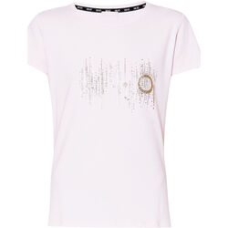textil Mujer Tops y Camisetas Liu Jo Camiseta con logotipo y strass Rosa