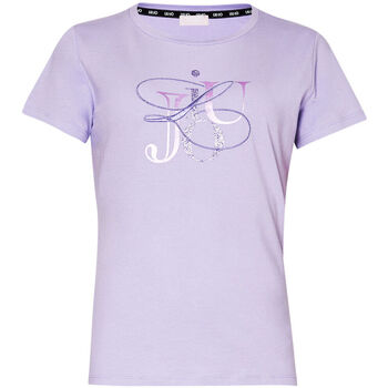 textil Mujer Camisetas manga corta Liu Jo Camiseta con logotipo de lurex® Violeta