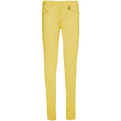textil Mujer Pantalones Liu Jo Pantalón entallado amarillo con charm LJ Amarillo