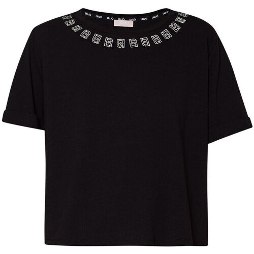 textil Mujer Tops y Camisetas Liu Jo Camiseta con logotipo monograma Negro