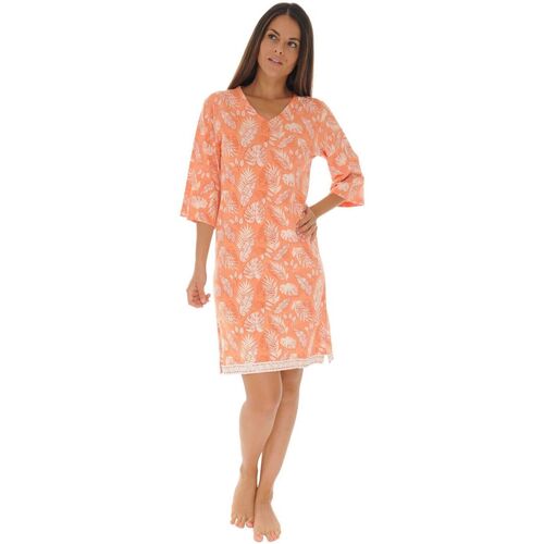 textil Mujer Pijama Christian Cane GARDELIA Naranja