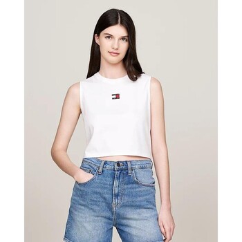 textil Mujer Tops y Camisetas Tommy Hilfiger DW0DW18422 Blanco