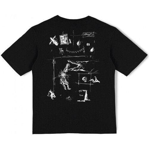 textil Hombre Tops y Camisetas Poetic Collective Fear sketch t-shirt Negro