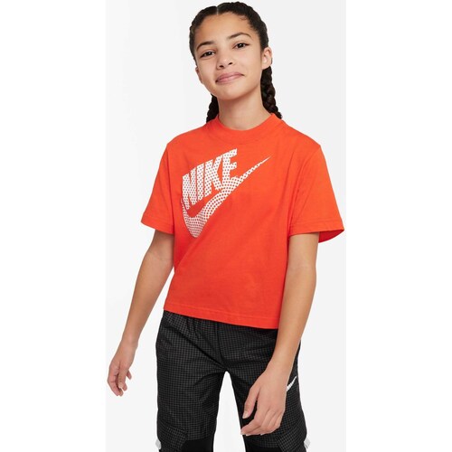 textil Niña Camisetas manga corta Nike Sportswear Essential Rojo