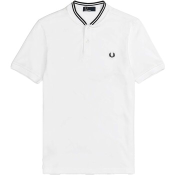Fred Perry Fp Bomber Collar Polo Shirt Blanco