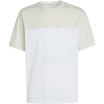 textil Hombre Camisetas manga corta Ck Jeans Colorblock Tee Blanco