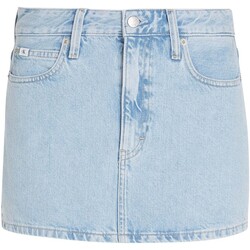 textil Mujer Faldas Ck Jeans Micro Mini Skirt Marino