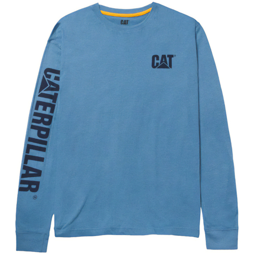 textil Hombre Camisetas manga larga Caterpillar Trademark Banner Azul