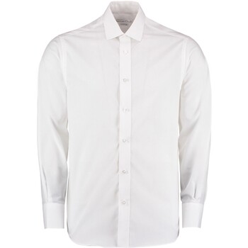 textil Hombre Camisas manga larga Kustom Kit Business Blanco