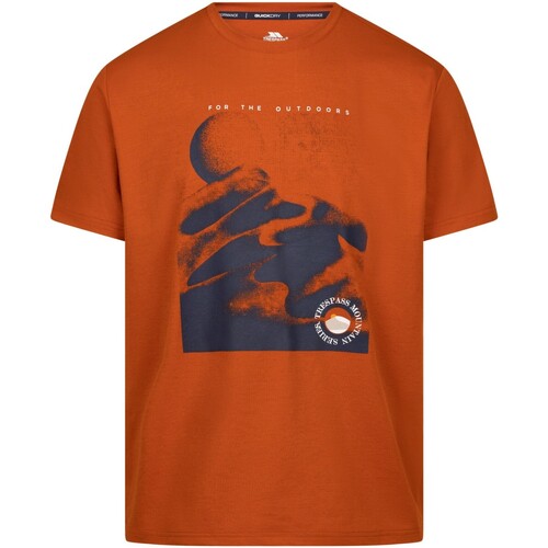 textil Hombre Camisetas manga larga Trespass Sagnay Naranja
