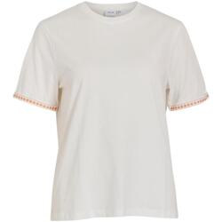 textil Mujer Tops y Camisetas Vila 14093296-White Blanco