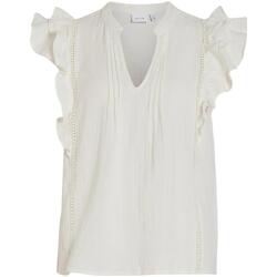 textil Mujer Tops y Camisetas Vila 14093835-Egret Blanco
