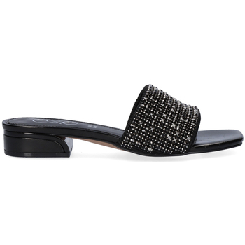 Zapatos Mujer Zuecos (Mules) Exé Shoes SANDALIA PLANA EXÉ MARA-807 STRASS BLACK NEGRO