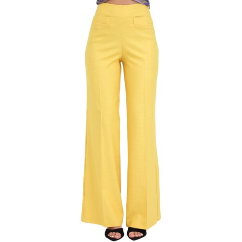 textil Mujer Pantalones con 5 bolsillos Simona Corsellini P24CPPA002 Amarillo