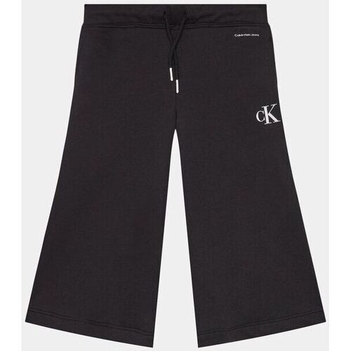textil Niña Shorts / Bermudas Calvin Klein Jeans IG0IG02449 CULOTTE SWEATPANTS-BLACK Negro