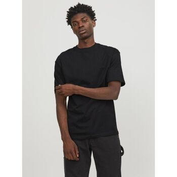 textil Hombre Tops y Camisetas Jack & Jones 12249319 BRADLEY-BLACK Negro