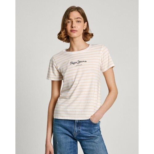 textil Mujer Tops y Camisetas Pepe jeans PL505876 ELBA Amarillo