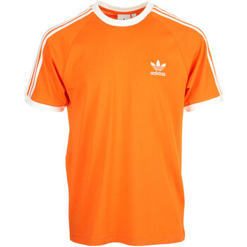 textil Hombre Camisetas manga corta adidas Originals 3 Stripes Tee Shirt Naranja