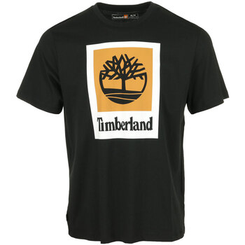 textil Hombre Camisetas manga corta Timberland Colored Short Sleeve Tee Negro