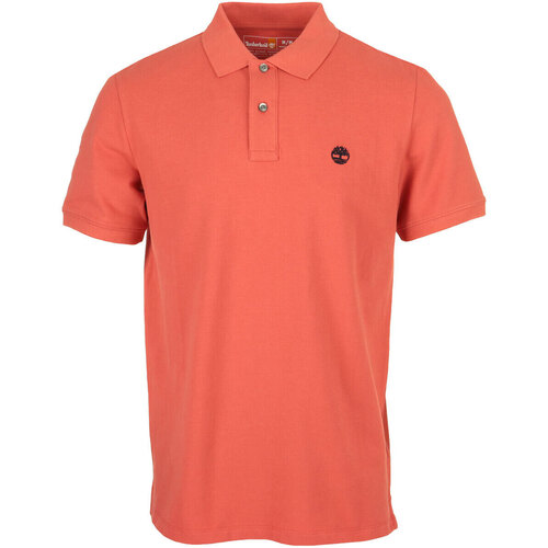 textil Hombre Tops y Camisetas Timberland Pique Short Sleeve Polo Naranja
