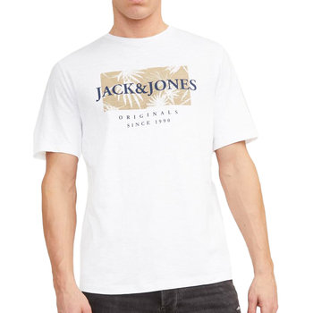textil Hombre Tops y Camisetas Jack & Jones  Blanco