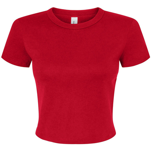 textil Mujer Camisetas manga larga Bella + Canvas PC6984 Rojo