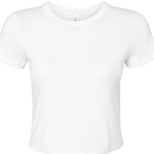 textil Mujer Camisetas manga larga Bella + Canvas PC6984 Blanco
