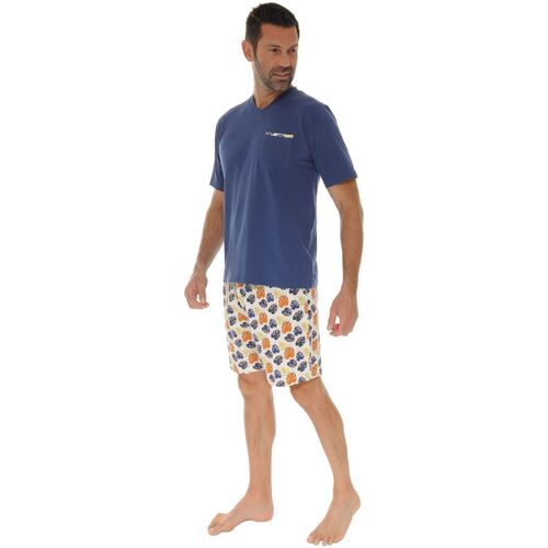textil Hombre Pijama Christian Cane HELIODORE Azul