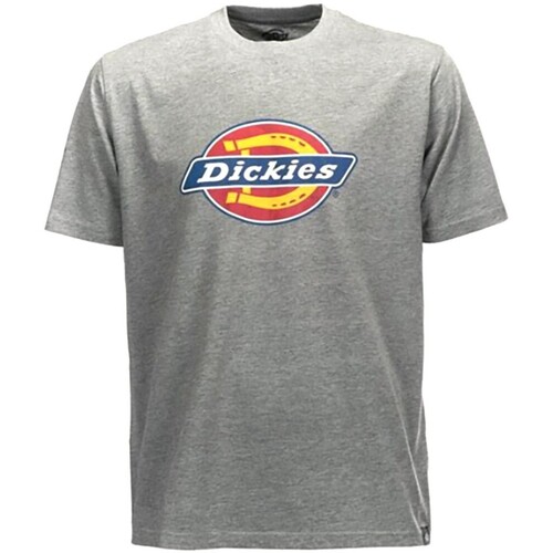 textil Hombre Tops y Camisetas Dickies -HORSESHOE DK600075 Gris Blanco