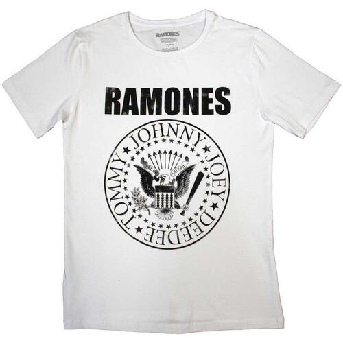 textil Mujer Camisetas manga larga Ramones RO10323 Blanco