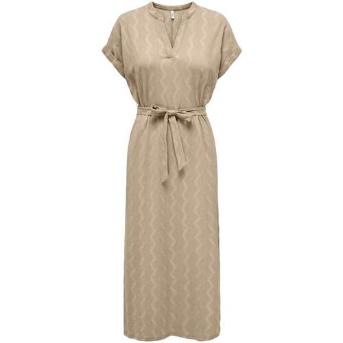 textil Mujer Vestidos Only 15319998-White Peppe Beige