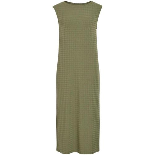 textil Mujer Vestidos Vila 14097374-Oil Green Verde