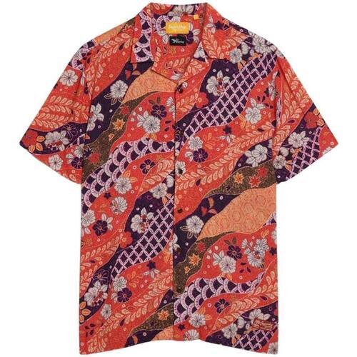 textil Hombre Camisas manga corta Superdry M4010740A-2EC Naranja