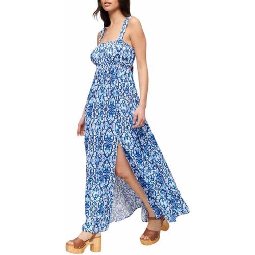 textil Mujer Vestidos largos Superdry W8011623A-2KY Azul