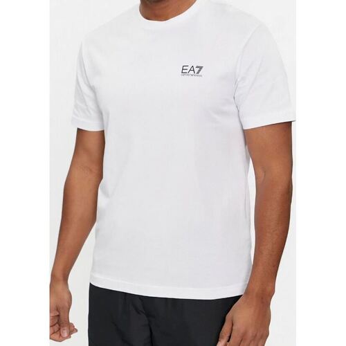 textil Hombre Camisetas manga corta Emporio Armani EA7 CAMISETA  HOMBRE Blanco