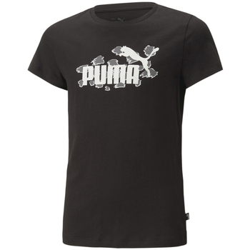 textil Niña Camisetas manga corta Puma  Negro