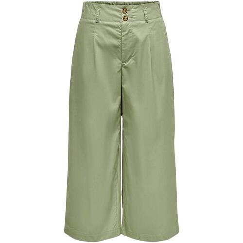 textil Mujer Pantalones fluidos Only 15318619-Oil Green Verde