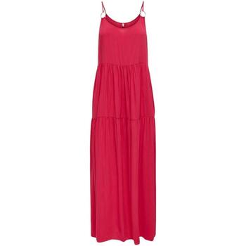 textil Mujer Vestidos largos Only 15318860-Viva Magent Rosa