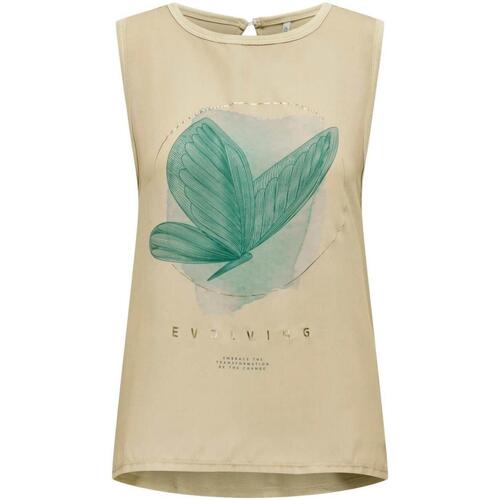 textil Mujer Tops y Camisetas Only 15321359-Brown Rice Beige