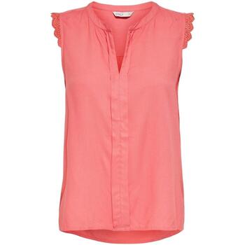 textil Tops y Camisetas Only 15157656-Coral Parad Rosa