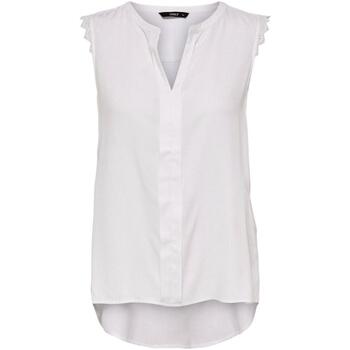 textil Tops y Camisetas Only 15157656-White Blanco
